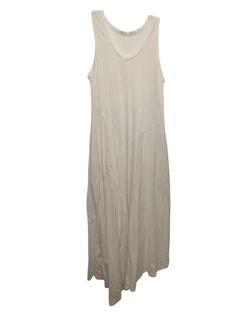 SOFT SURROUNDINGS Women's Sleeveless Maxi Dress Flowy Textured Cotton Sz Medium